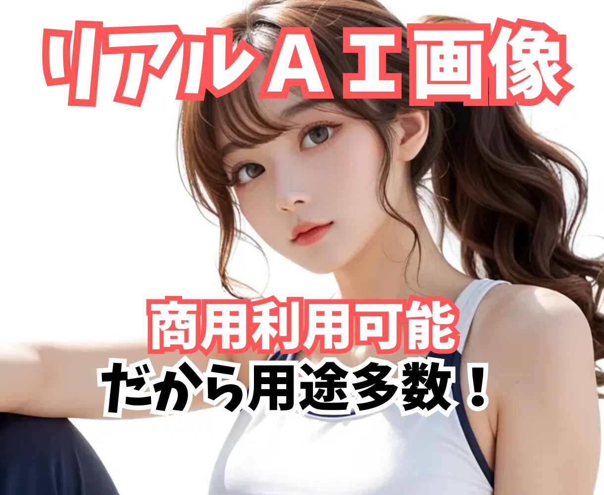 5枚+1枚プレゼント♡AI美女♡画像生成代行します 商用可能だからSNSや広告にオススメ！ イメージ1