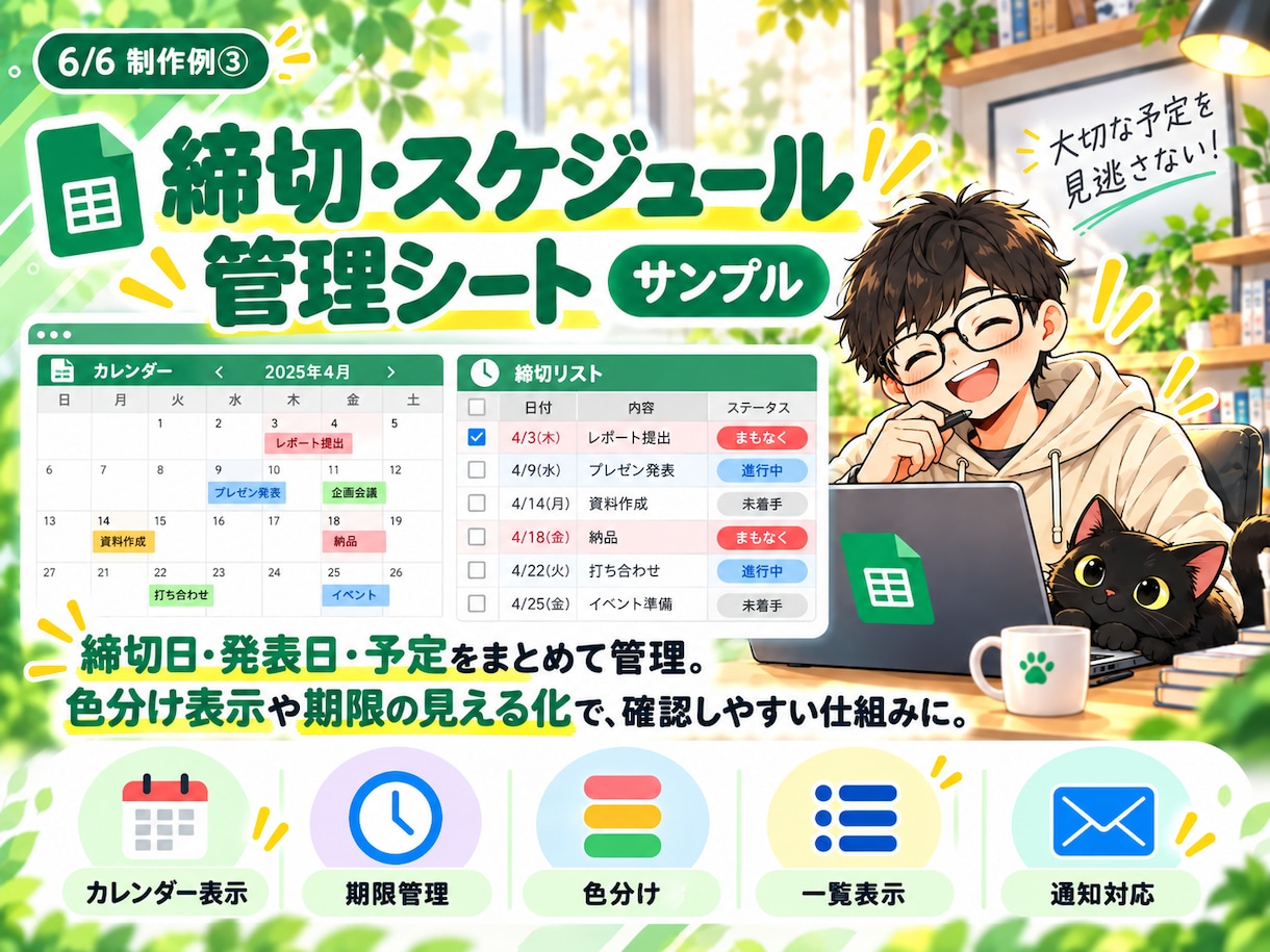 面倒な管理・集計をスプレッドシートで自動化します 先着3名限定｜実績づくり価格3,000円 イメージ6
