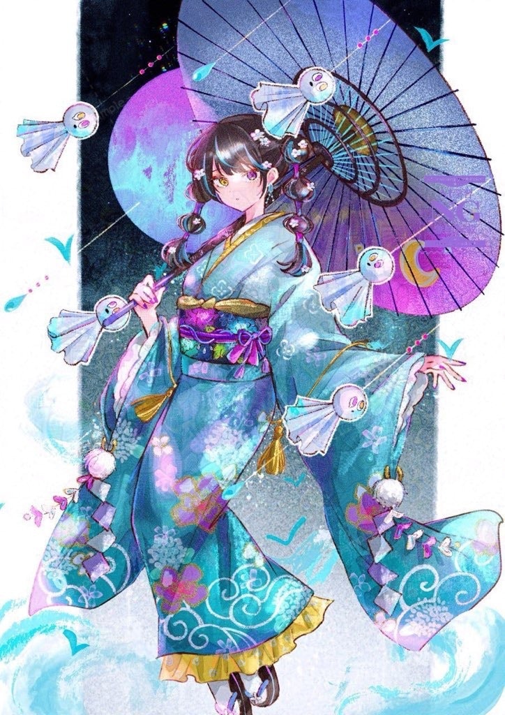 物語や世界観のある、一枚絵お描きします 和風で儚いイラストが得意です。商用利用ok イメージ1