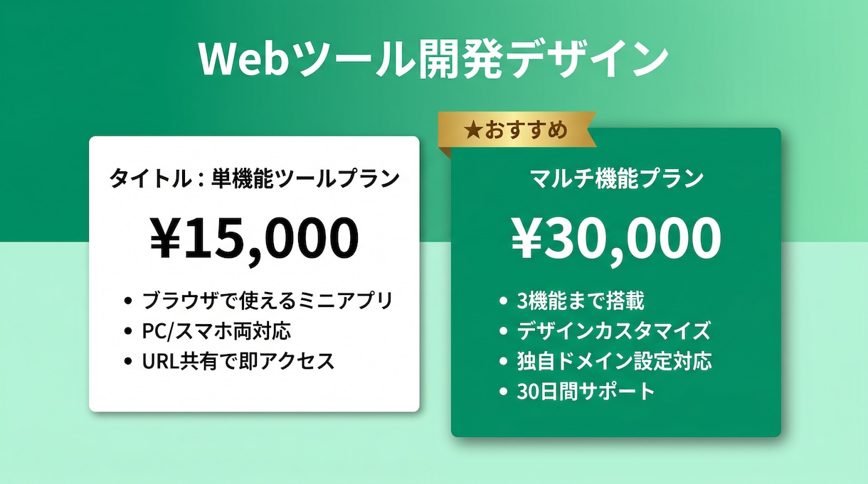 社内向けの小さなWebツールを開発します 1機能から。PC・スマホのブラウザで利用 イメージ1