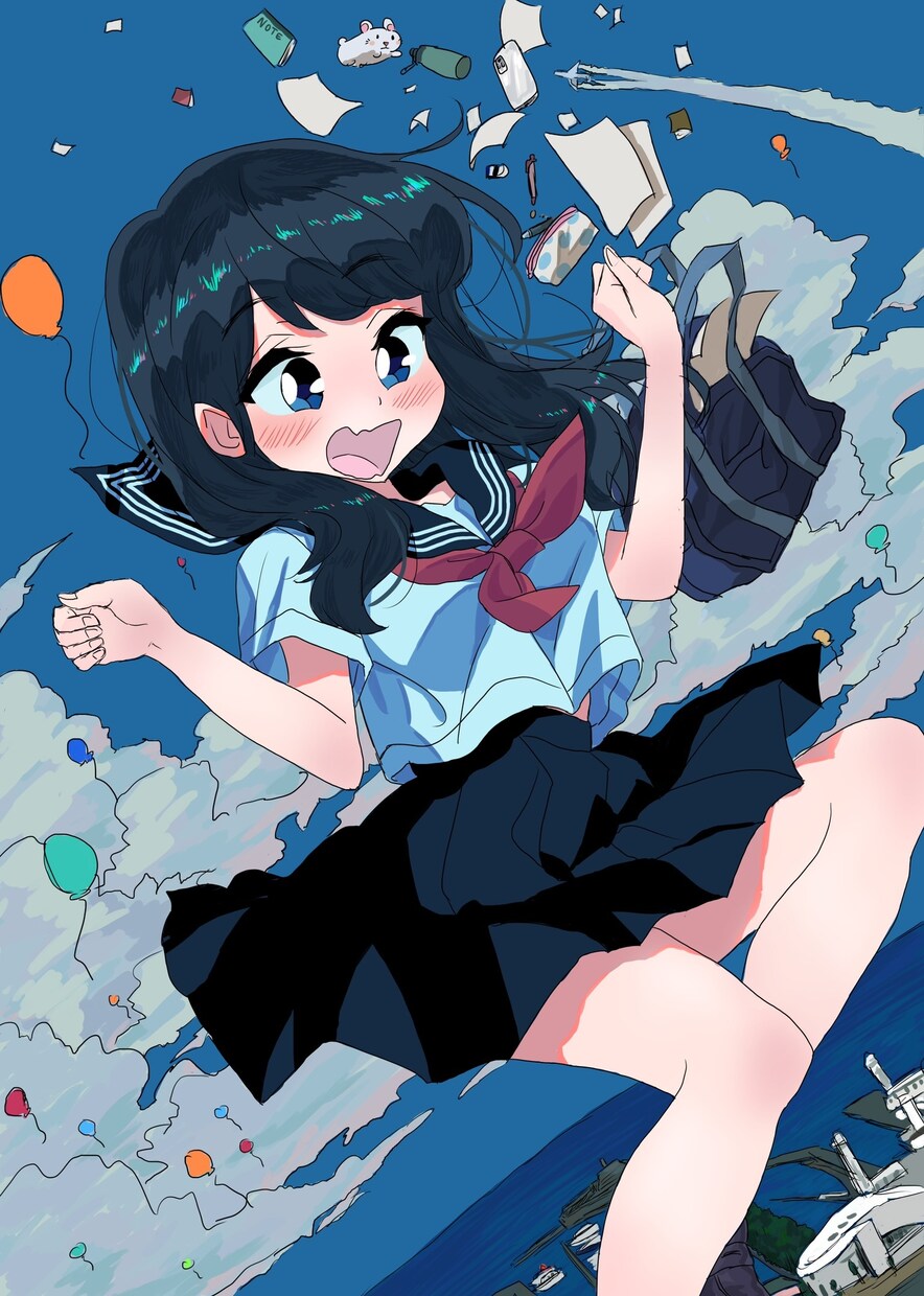背景つき女の子イラストを描きます キャラ＋背景を作画したイラストを描きます！使用用途は自由です イメージ1