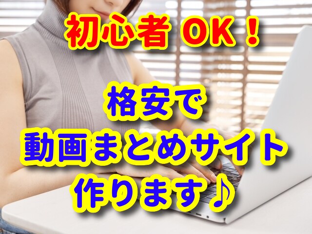 自動更新可能！動画まとめサイト作成します 初心者でも安心！知識がない方や時間のない方にもおススメです！ イメージ1