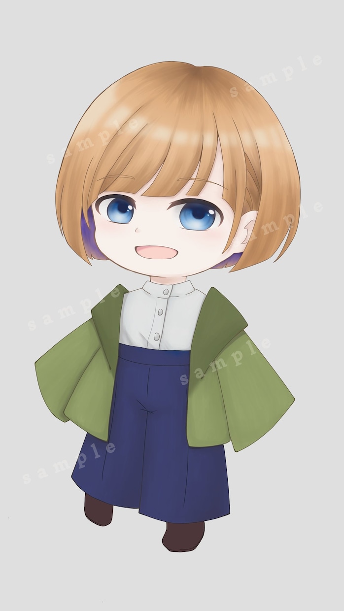 配信に使えるミニキャラ描きます ちょこっと使える可愛いミニキャラを手に入れませんか？ イメージ3
