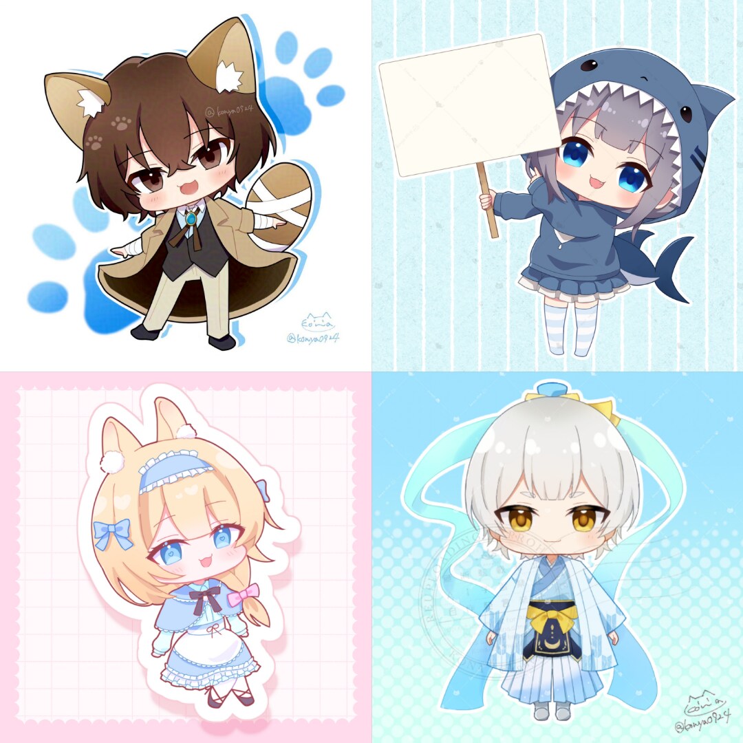 15%割引中！即納可！デフォルメイラスト描きます 男女動物何でもOK！スタンプなどに使えるミニキャラで描きます イメージ7
