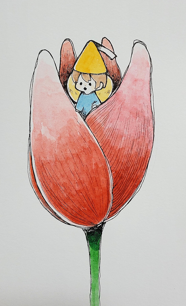 童話風のペン画を描いています ペンとインクで描く暖かい童話風のイラスト イメージ9