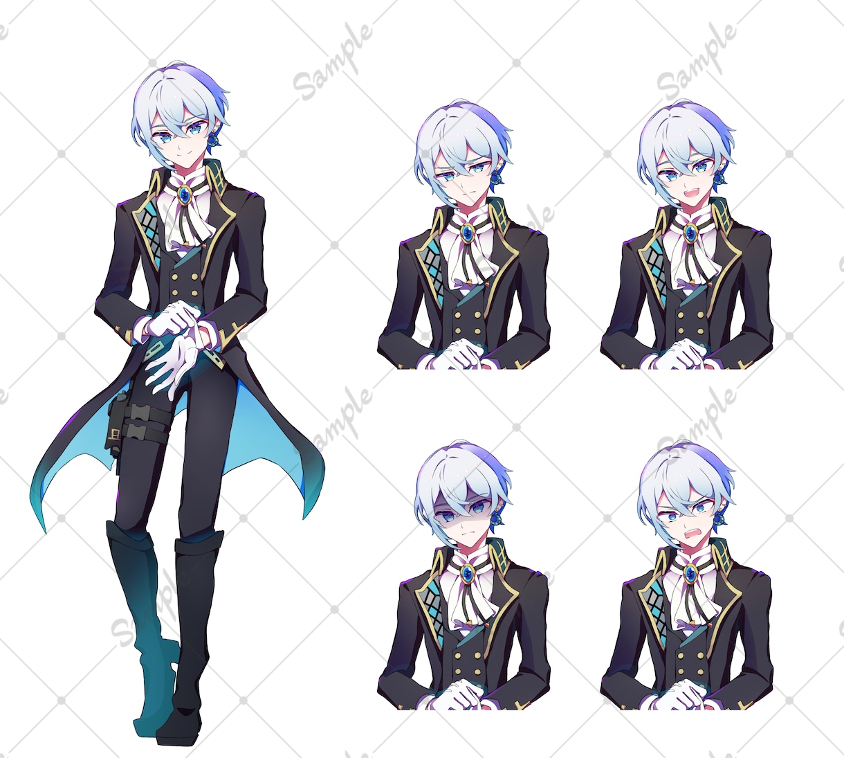 商用利用無料★キャラクターデザイン・立ち絵承ります 衣装デザイン、IRIAM用立ち絵、Live2D用パーツ分け可 イメージ4