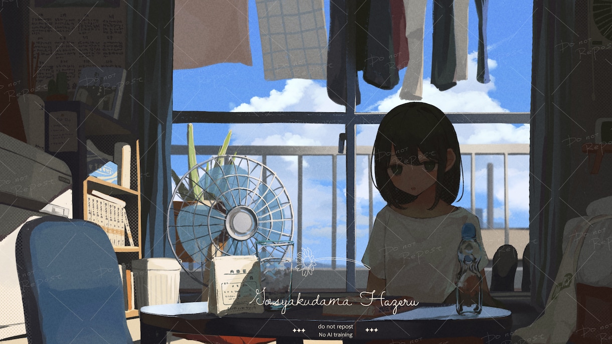 背景付きキャラクターイラスト描きます 丸投げでサムネイル作成　MV、楽曲ジャケット、表紙など イメージ9