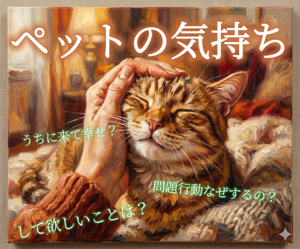 ペットの気持ちを霊視タロットで占います 言葉にできないペットの本音を丁寧に読み解く イメージ1