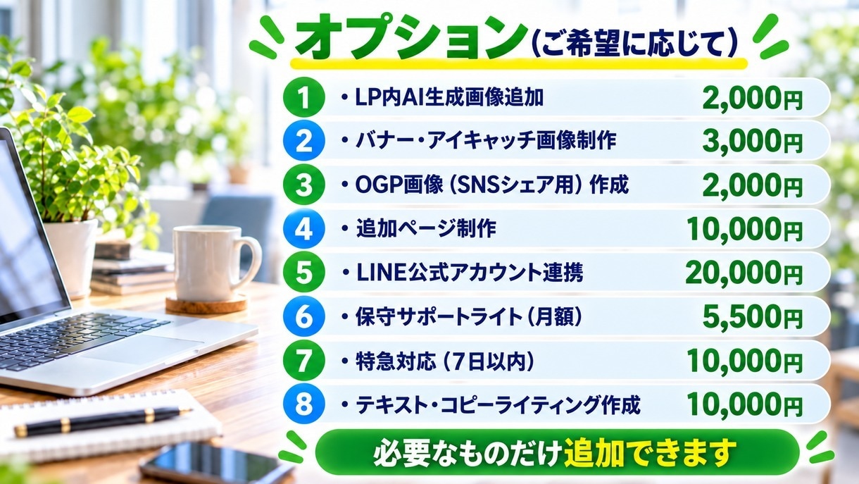店舗・教室・イベントの集客LPを設計・制作します 自社サイトを運営する制作者が設計から実装まで。スマホ対応 イメージ4