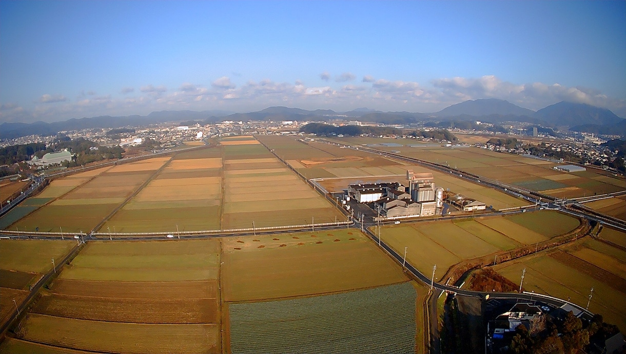 稲刈り作業、豊作田んぼ　ドローン空撮します 農作業風景、田んぼ全景、空から記念にドローン撮影 イメージ3
