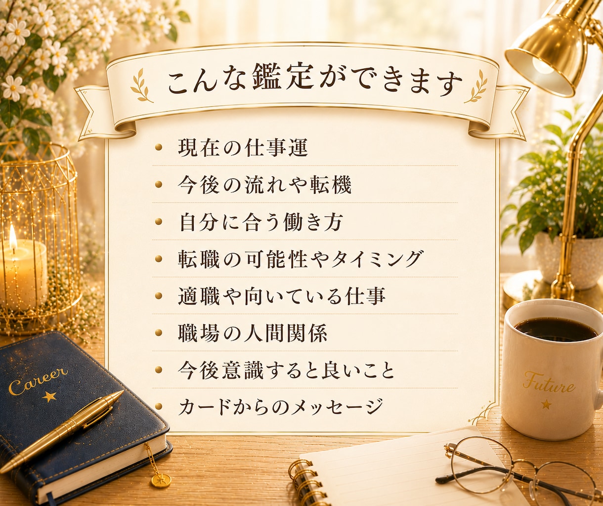 仕事・転職・これからの働き方を読み解きます 定年後・再就職・今後の仕事運にも対応 イメージ3