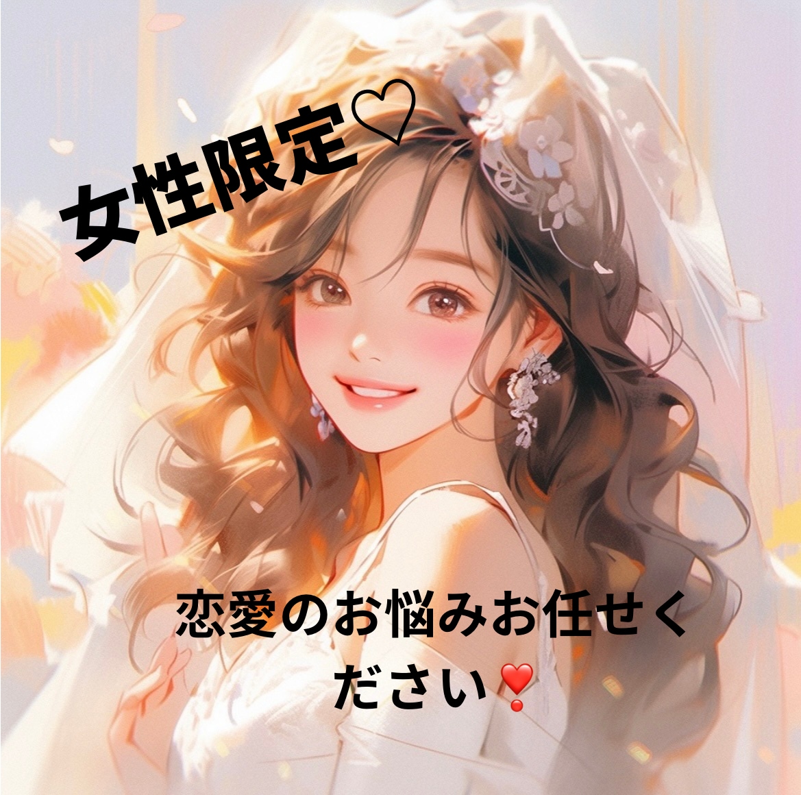 恋愛のお悩みの相談のります 片思い・彼氏・パートナー・結婚・恋愛全般 イメージ1