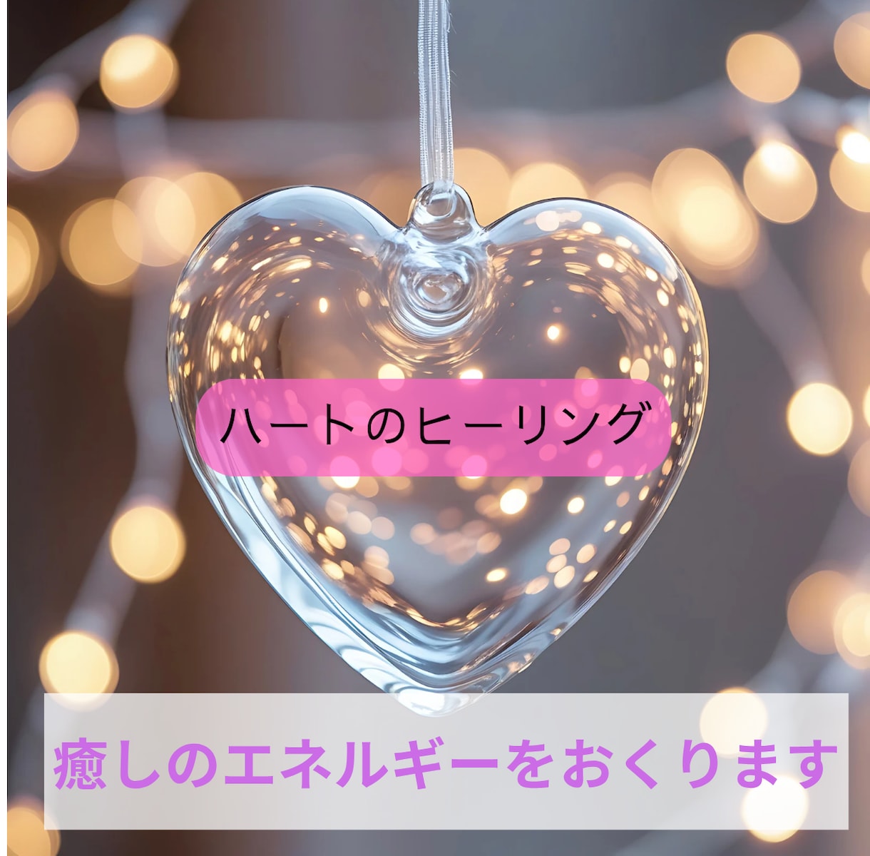 ハートのヒーリング♡癒しのエネルギーを送ります 落ち込んだ時や、ホッとしたい時など、優しく癒します。 イメージ1
