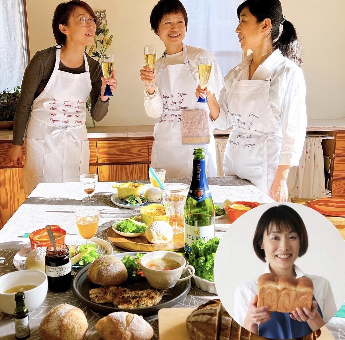 料理とパンのオンラインレッスンます イチゴカスタード＆アボカドスープ&パウンド型で作るミニ食パン イメージ5