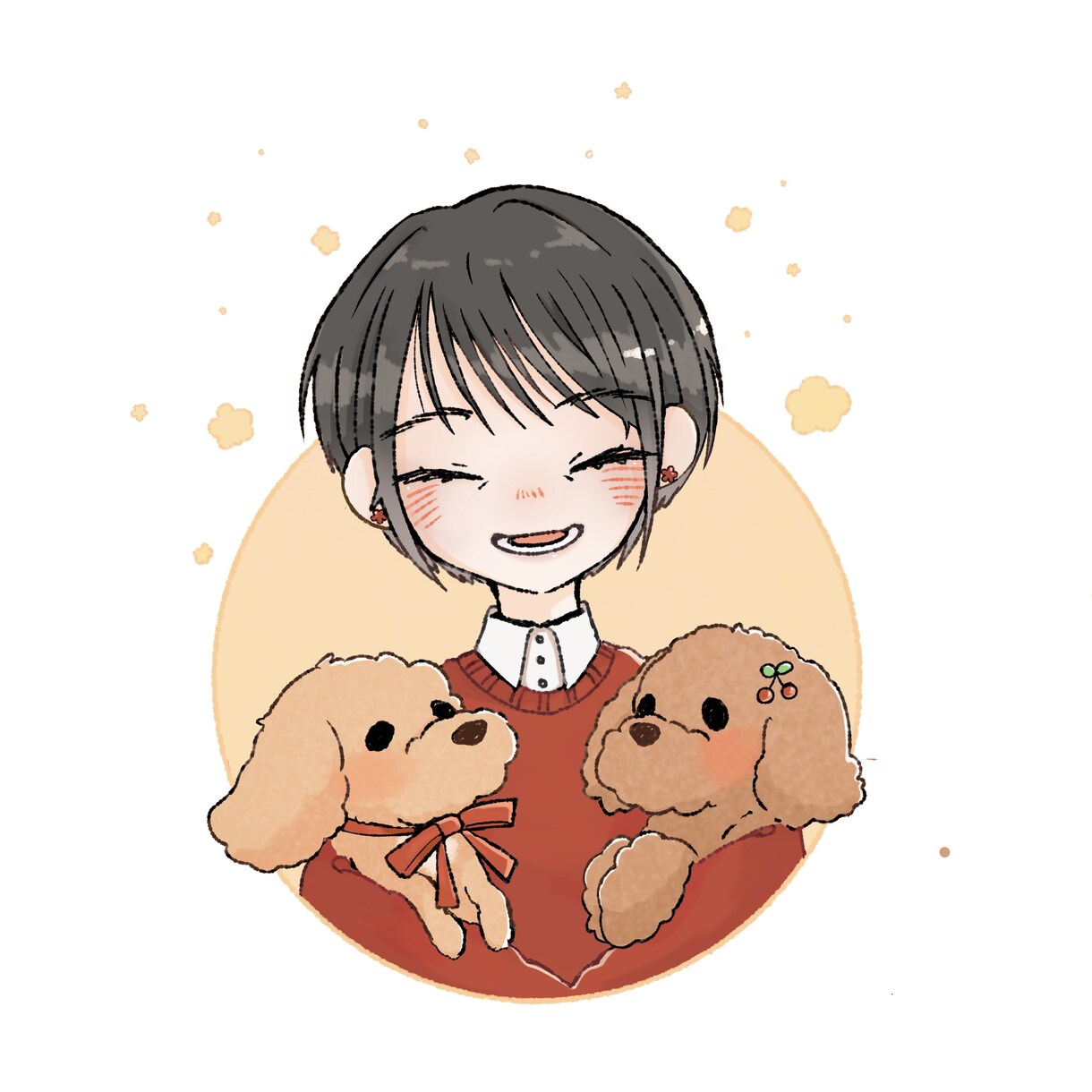 かわいい人物、動物のイラストお描きします SNS、プレゼント、ステッカーなど用途に合わせて作成◎ イメージ3