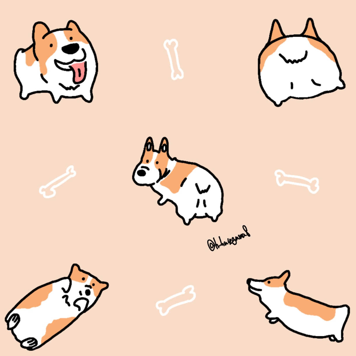 動物のゆるいイラスト描きますます ゆるくデフォルメしたタッチで百獣を描きます。 イメージ2