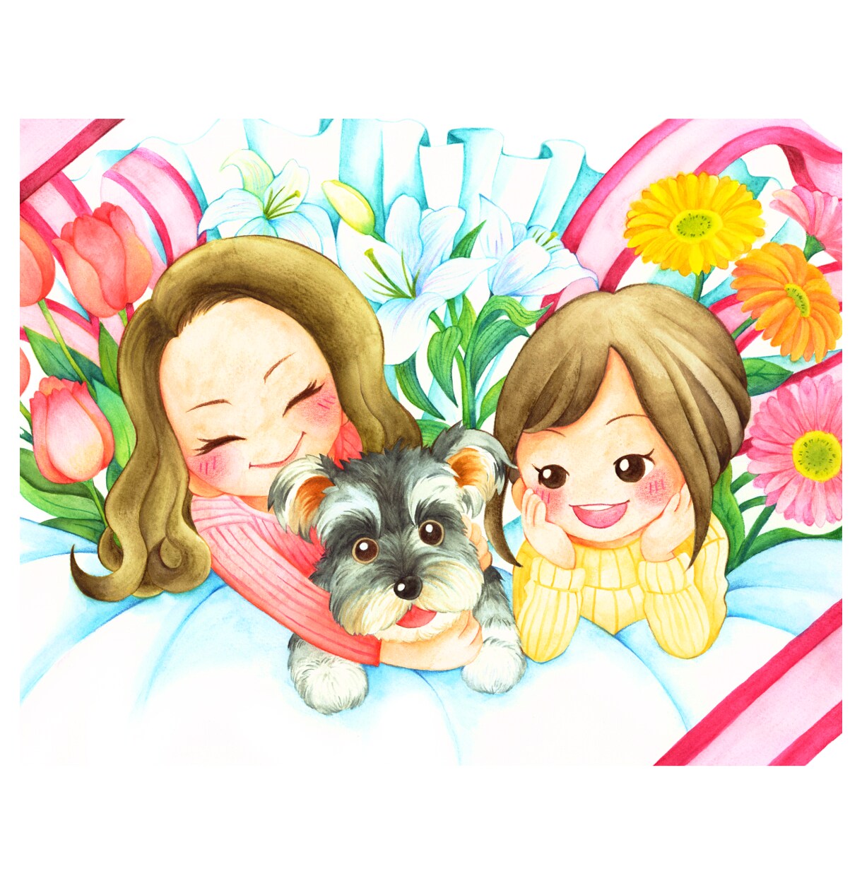 ゆるかわ★似顔絵イラスト作成します 【かわいい】【デジタル・アナログ】似顔絵イラスト描きます◎ イメージ4