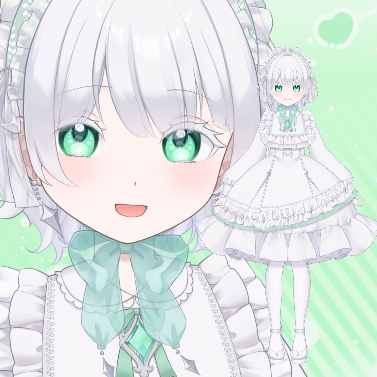 かわいくキレイなLive2D用イラスト描きます 現役セルフ受肉Vtuberがお仕立てします！ イメージ1