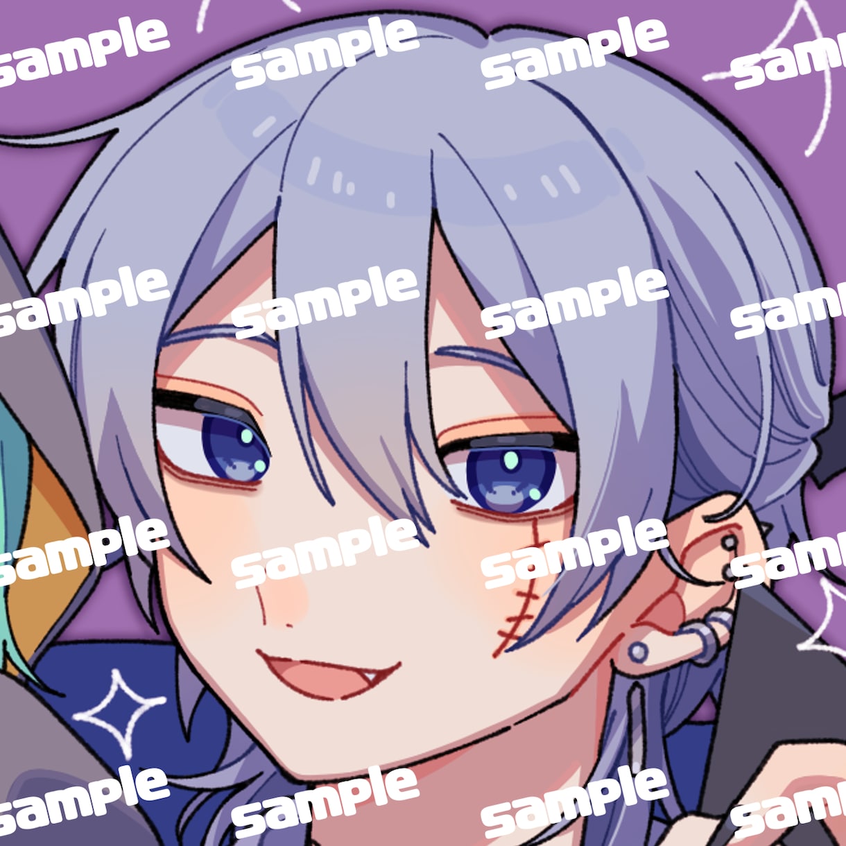 フェイスアップアイコン作成致します ポップでカラフルな可愛い絵柄得意です イメージ3