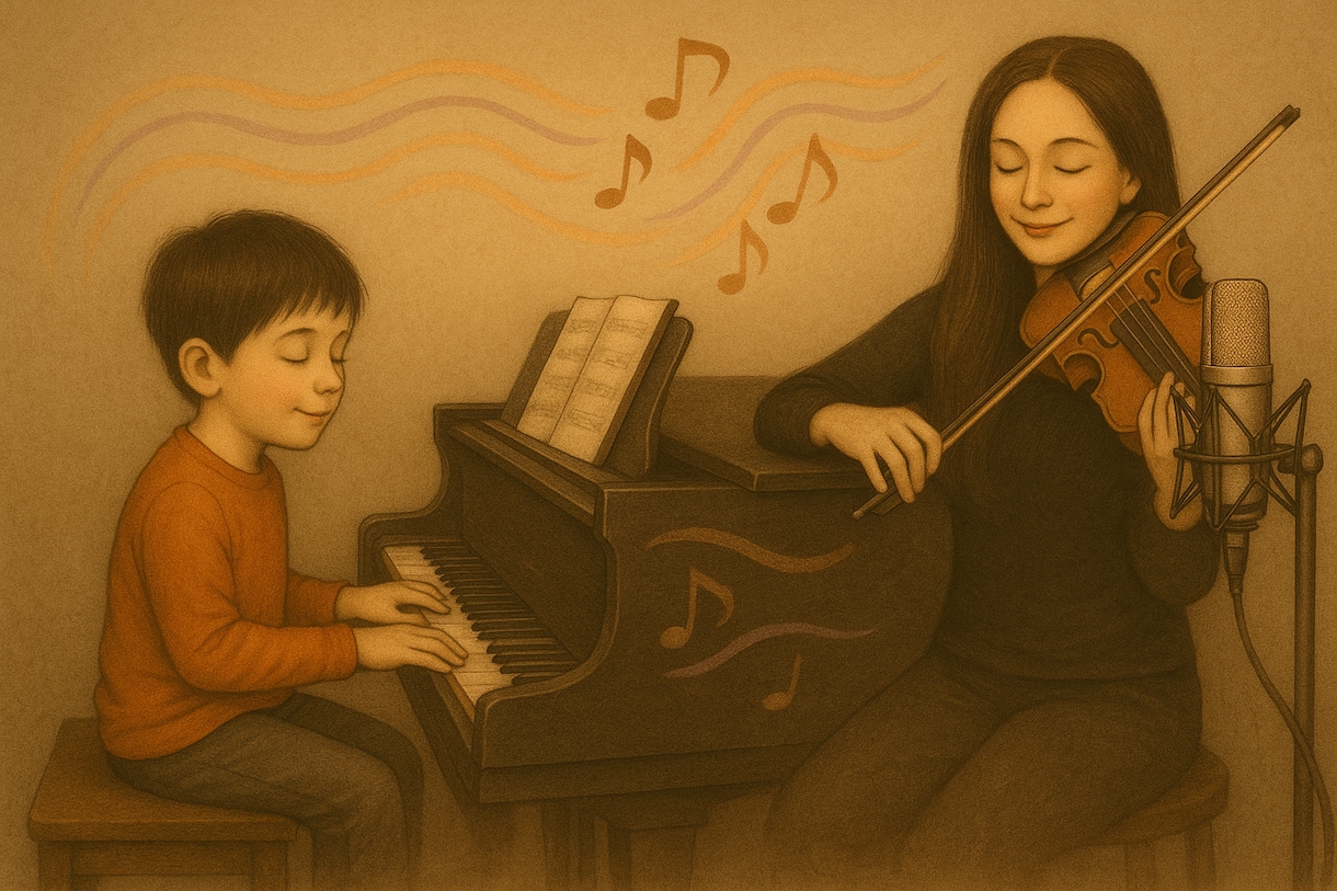 あなたのピアノにヴァイオリンを重ねて音源化します 一人で弾いていたあの曲をデュオでに。ご自宅で体験しませんか？ イメージ1