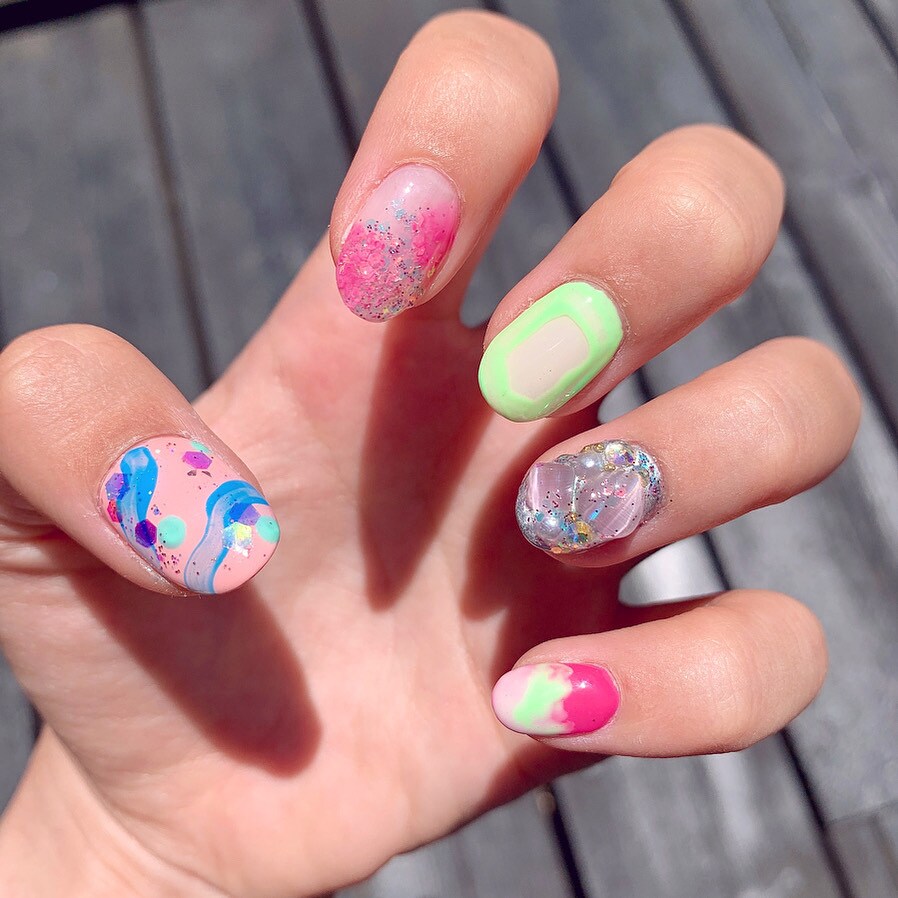 個性的なトレンドのネイルチップお作りします ✿元美大生のネイリストが、トレンドなネイルチップを作ります✿ イメージ7