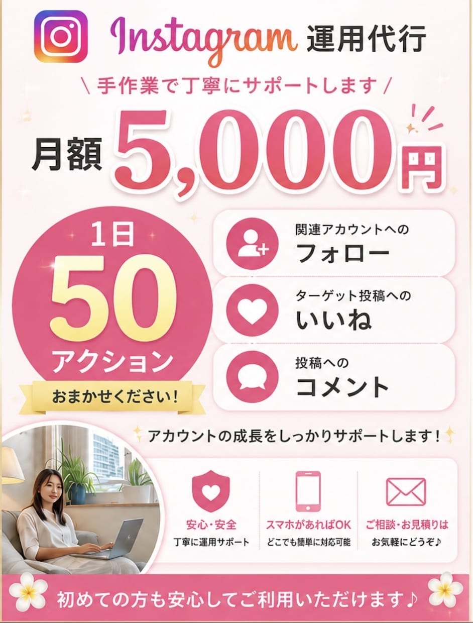フォローまわりいたします 毎日手作業で１日50アクションいたします。 イメージ1