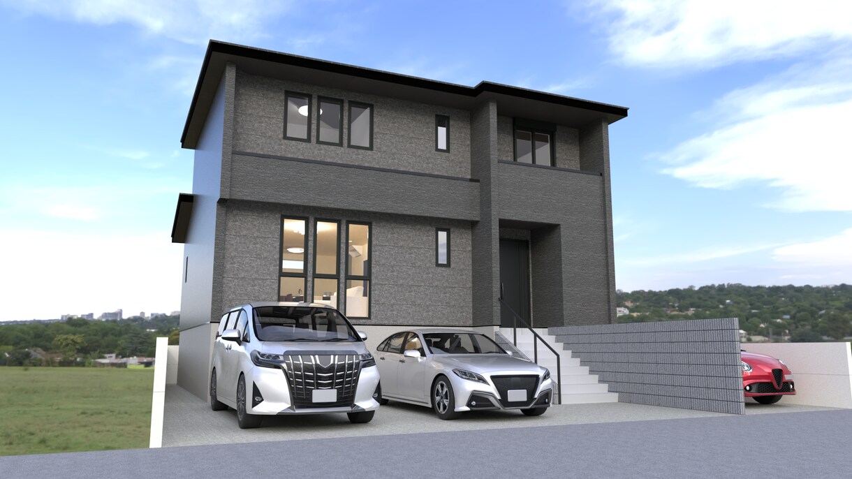 住宅のプラン検討中の方！完成イメージを３D化します 超美麗パース！CAD図面がなくても写真、PDFでも可能です！ イメージ5