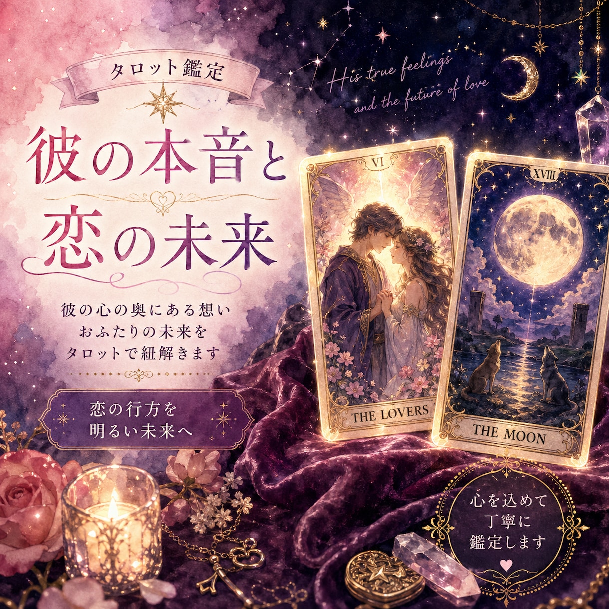 実績4000名超｜彼の本音と恋の行方を占います お相手の隠れた本音と二人の未来を丁寧に占います✨ イメージ1