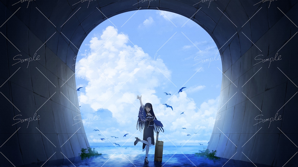 MV用、歌ってみた用の背景イラストを描きます 綺麗で切ないMV用イラストを制作いたします！ イメージ10