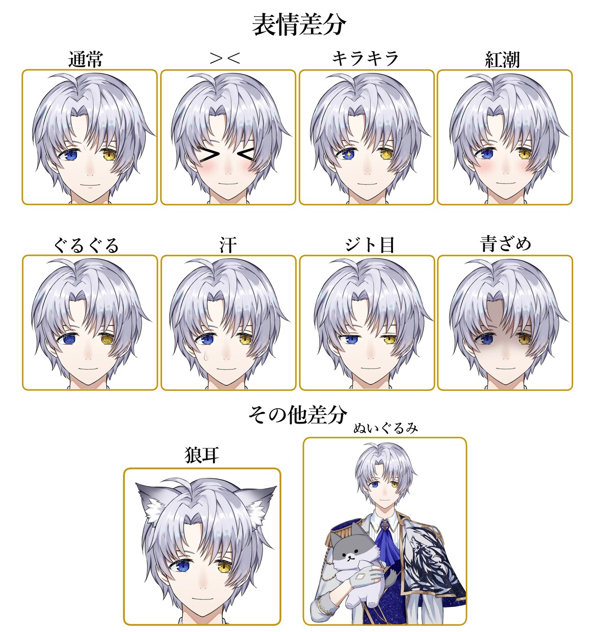 男性Vtuberモデル制作いたします 世界観に寄り添ったモデルを制作します イメージ3