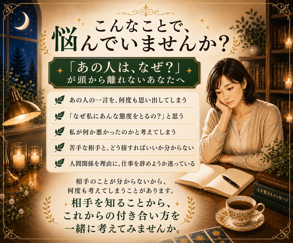 職場の「あの人はなぜ？」をタロットで読み解きます 相手を知って、振り回されない付き合い方を見つけます イメージ2