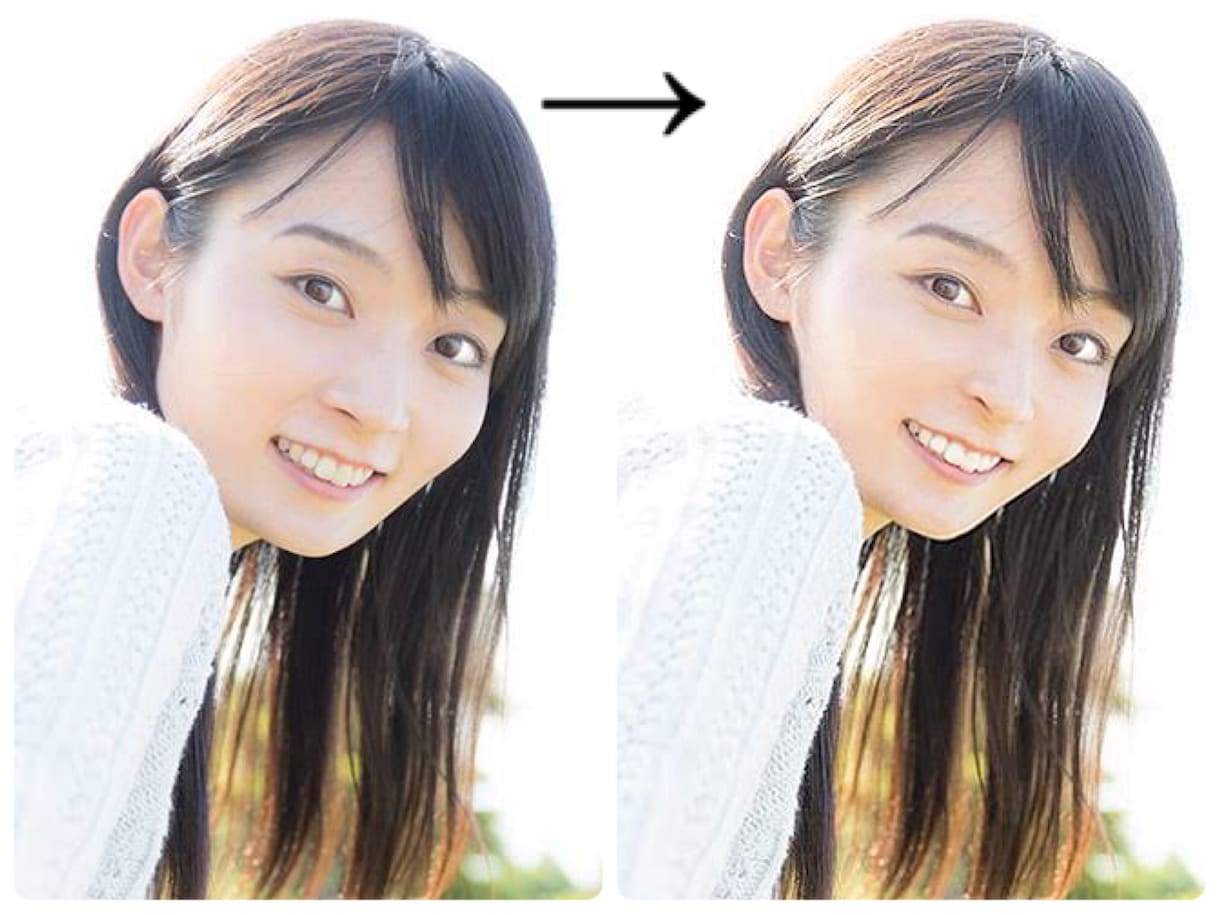 写真を美しく加工します コンプレックスを全て消し去る！ イメージ6