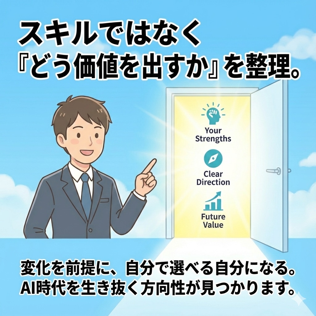 AIベンチャー現役管理職がキャリア相談に乗ります AI時代にどう生きる？今後のシゴトとキャリアを一緒に考えます イメージ3