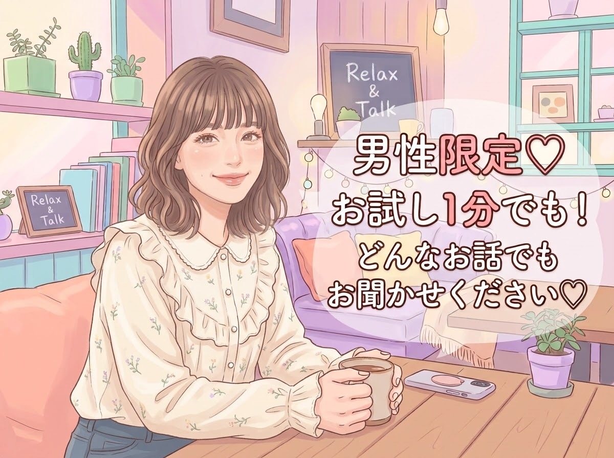 恋のお悩み、奥様へのお悩み、雑談でも受け付けます 彼女さんや奥様との関係、恋愛のお悩み、雑談お聞かせください イメージ1