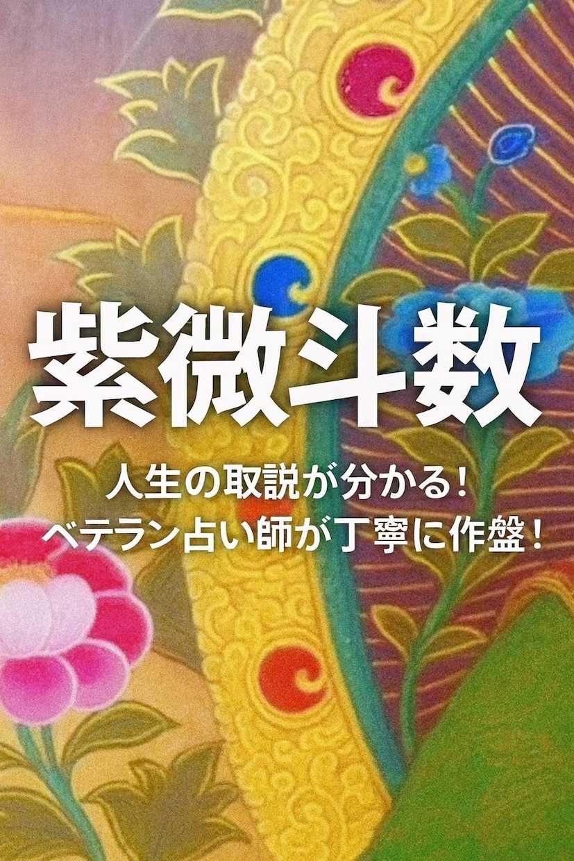 紫微斗数で宿命を占い、開運のお手伝いをいたします ★日本では馴染みがないですが、圧倒的的中率の占術です★ イメージ1
