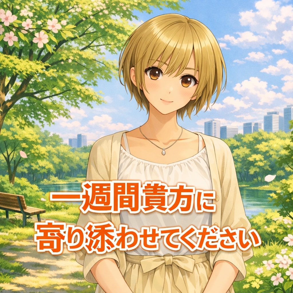 1週間貴方に寄り添います 1週間貴方の親友、恋人、妹、姉にならせてください イメージ1
