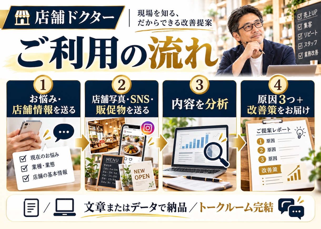 売上が伸びない店舗の原因を3つ診断します 現場25年以上の経験から、優先して直す3つをお伝えします イメージ3