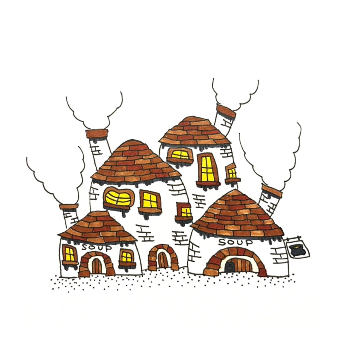 絵本に出てくるようなかわいいイラストを心がけてます オリジナルイラストとなっております。 イメージ3