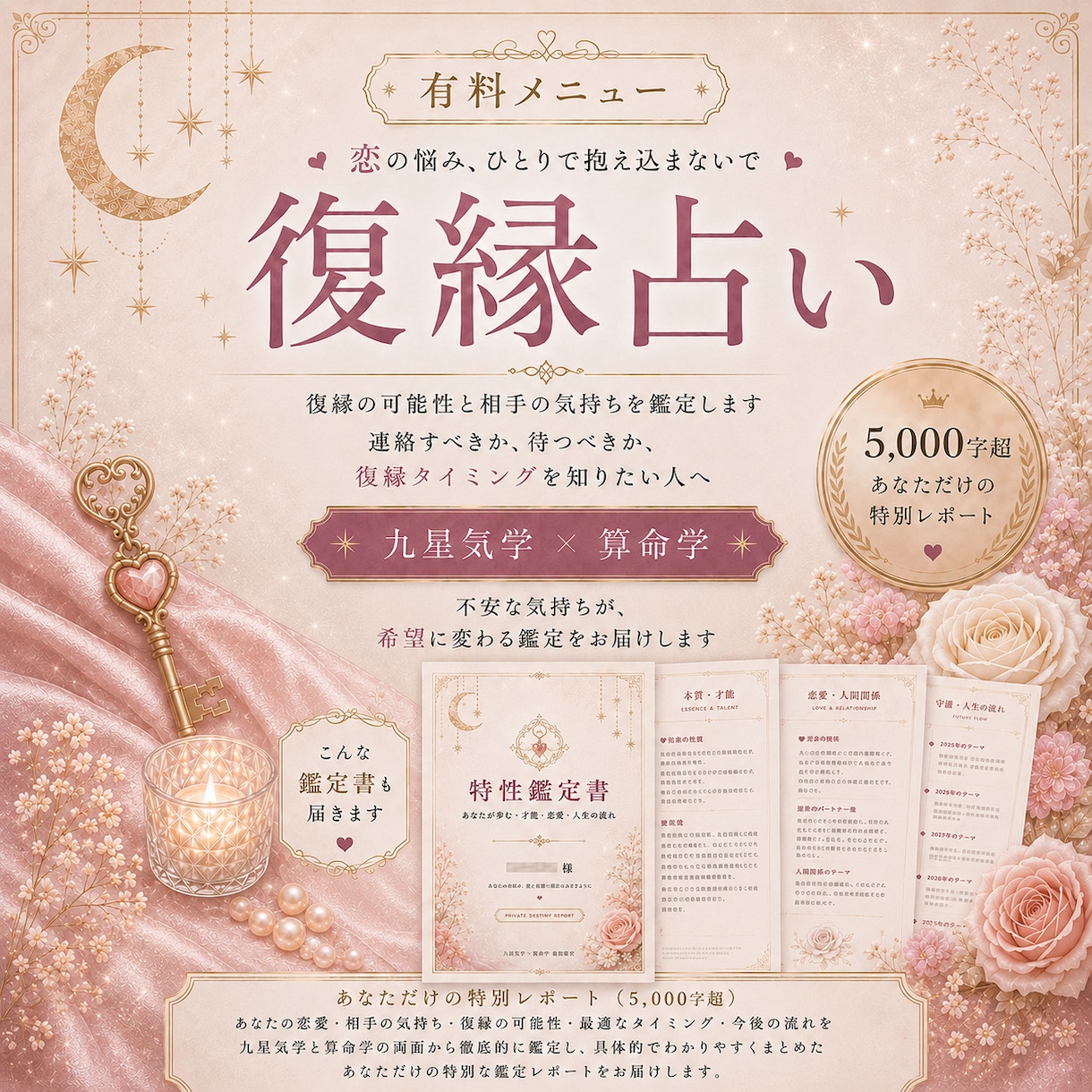 復縁の可能性と相手の気持ちを鑑定します 連絡すべきか、待つべきか、復縁タイミングを知りたい人へ イメージ1