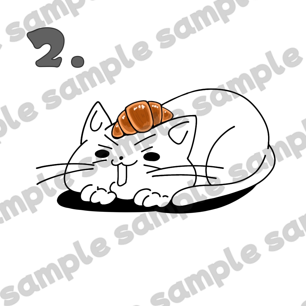 完成済みアイコンイラストを販売します SNSアイコン等に使用できます。ゆるいねこちゃん達です♪ イメージ2