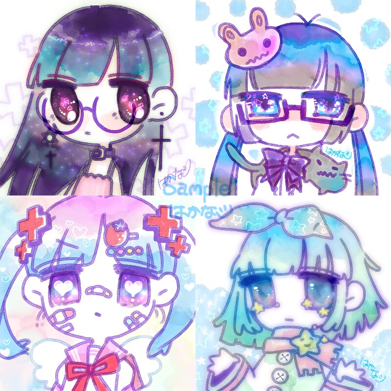 追加料金なし☆ゆめかわいいイラスト描きます ゆめかわいいイラストが今すぐ欲しい方にオススメです☆ イメージ3