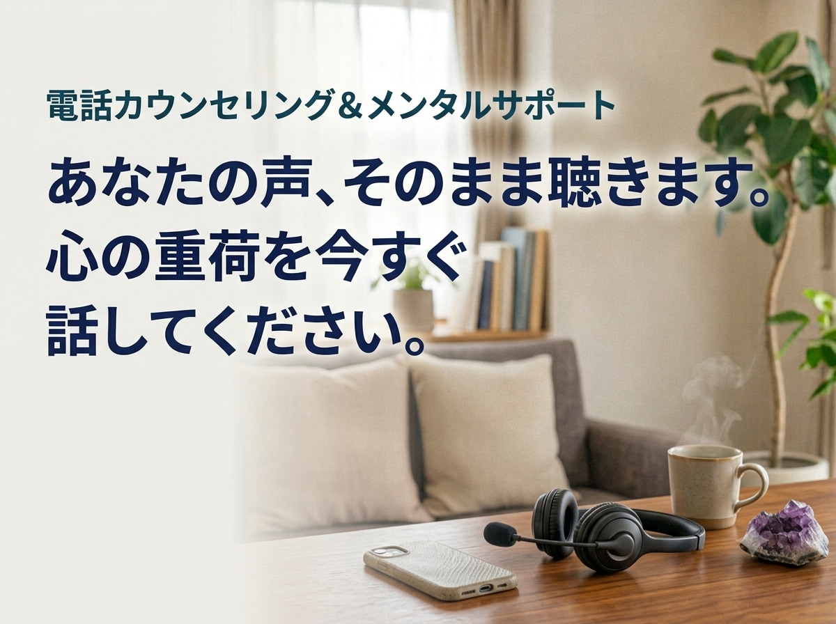 言葉にならないお気持ち、否定せず丁寧にお聴きします 抱え込まないで。お電話でお気持ちをお聴かせください イメージ1