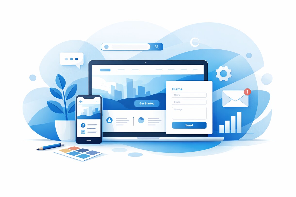 集客の仕組み化LP｜7日納品します スマホ対応+問い合わせ引導改善で集客UP イメージ1