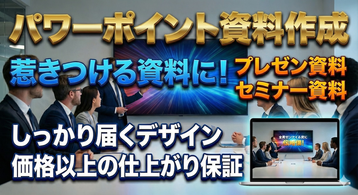 惹きつけるプレゼン資料作成します 簡潔に相手に伝わる資料文字数、図解のバランスを重視 イメージ1