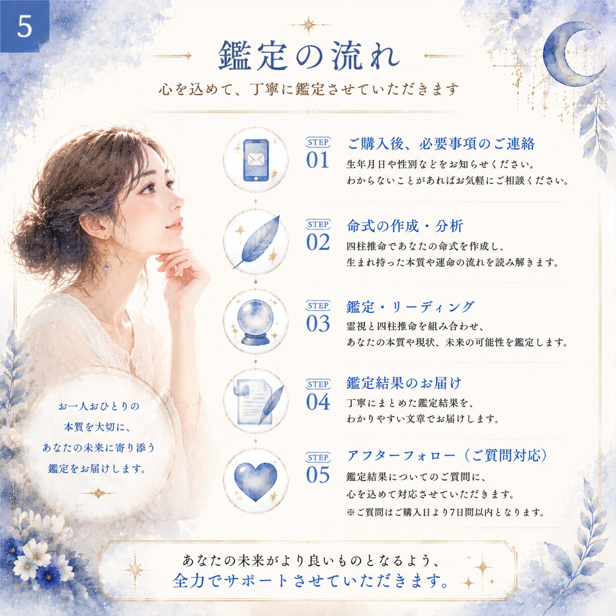 四柱推命であなたの適職・才能・働き方を鑑定します 生まれ持った強みを活かせる仕事や自分らしい働き方を鑑定します イメージ5