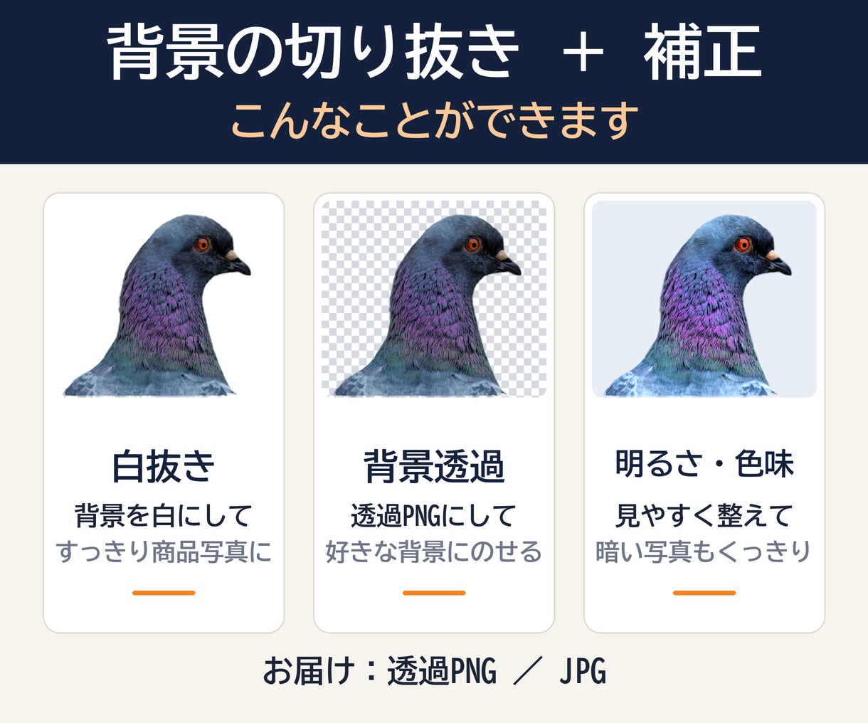 写真の背景を切り抜き・色味も整えます 白抜き・透過PNG対応。商品写真やプロフィール写真に イメージ2