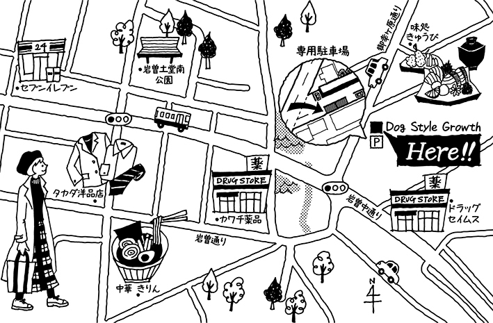 線画イラスト入りの地図を作ります 温かみのあるイラストマップをお探しの方に！ イメージ3