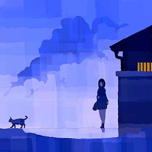 雰囲気のある背景付きのイラスト制作致します 雰囲気のある色彩、優しい絵柄でＣＤ、本の表紙等に最適 イメージ8