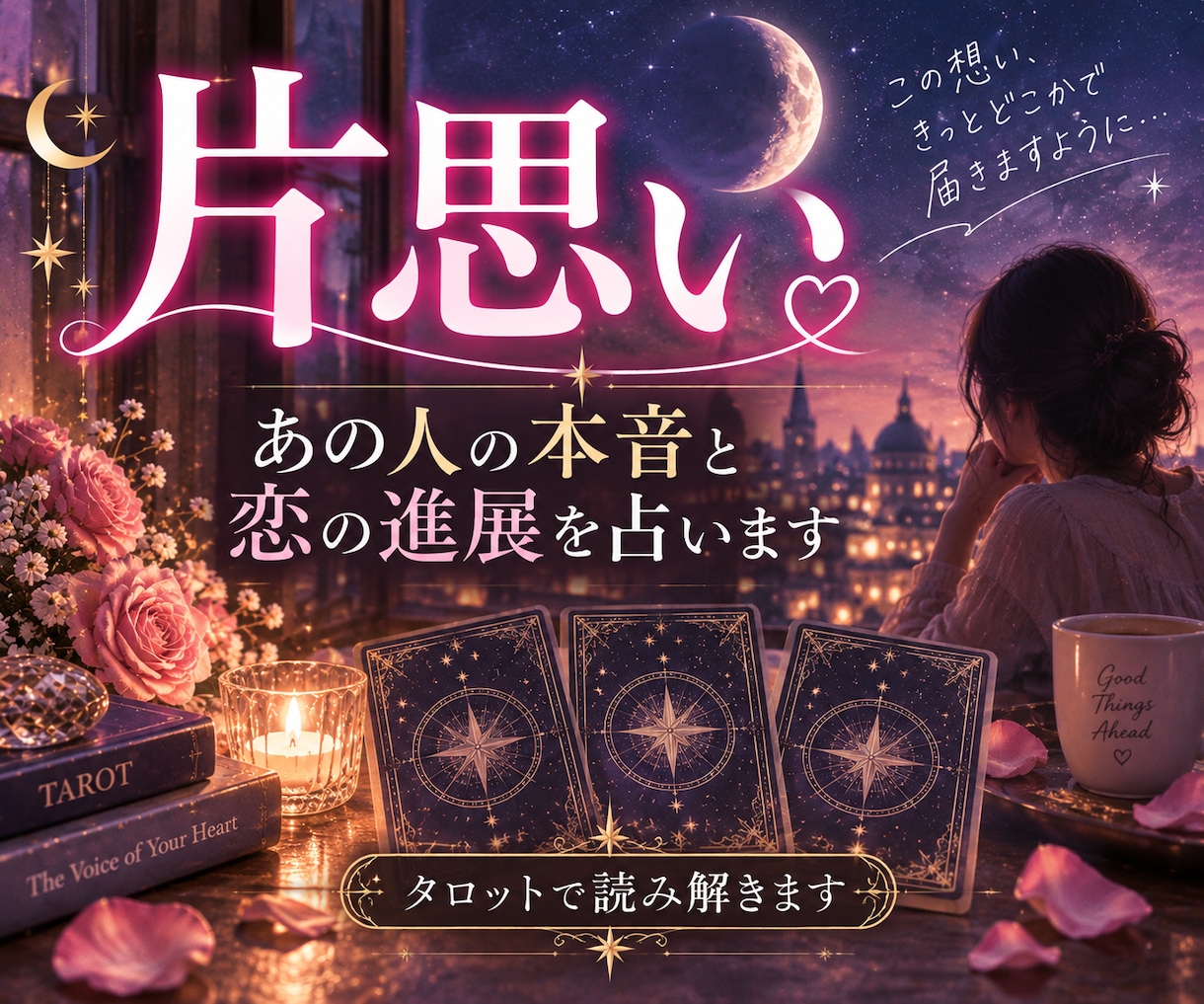 片思いのあの人の本音と恋の進展を占います 脈あり？恋愛対象？この恋のこれからを読み解きます イメージ1