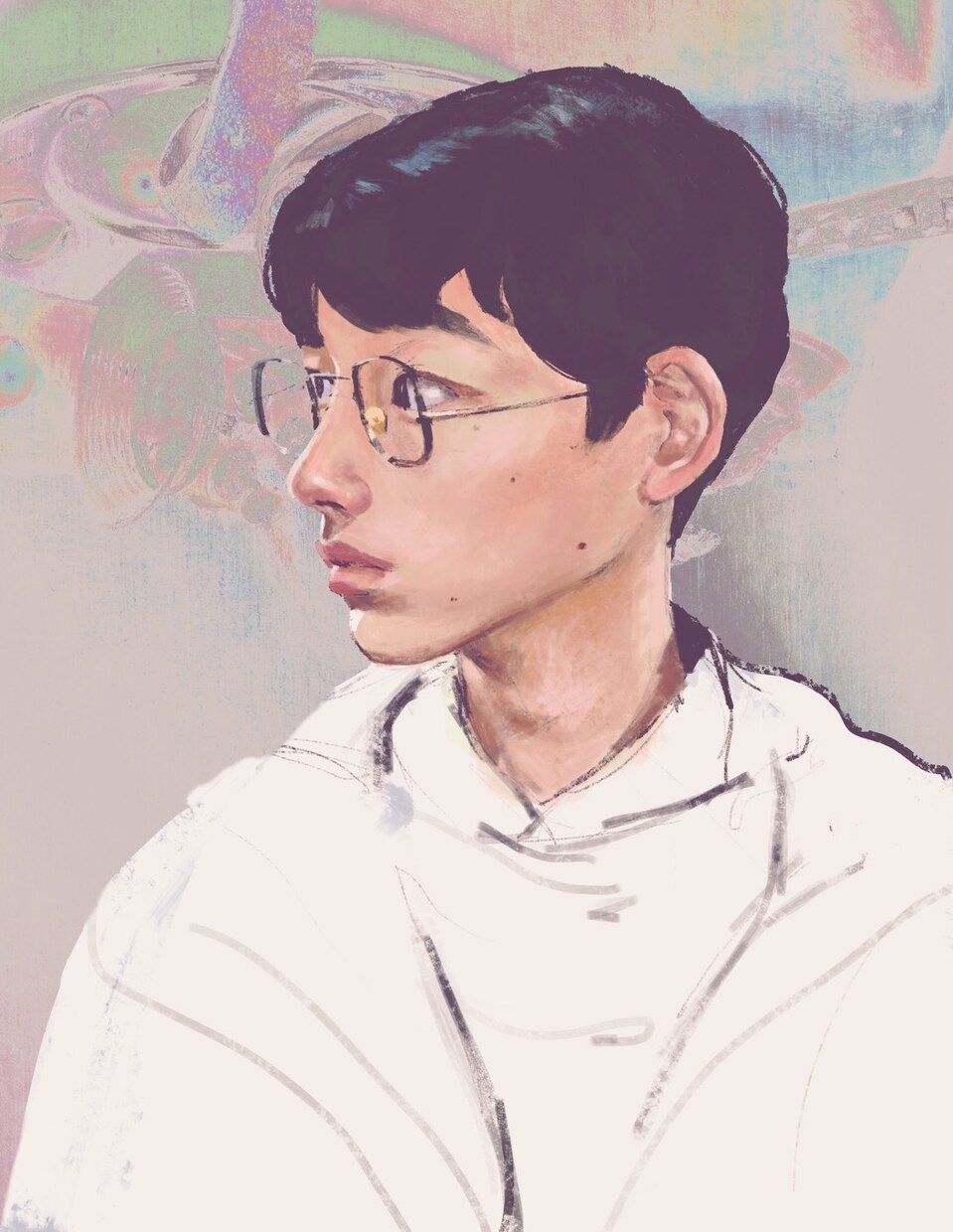 似顔絵、肖像画イラスト描きます ペインティングタッチの似顔絵イラスト イメージ3